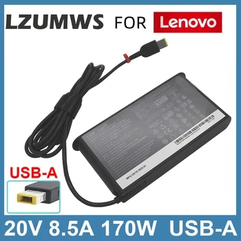 20V 8.5 EGY 170W USB-A PIN Laptop Adapter Töltés a Lenovo Y7000 Y7000P R720-15 ADL170SLC3A W540 T540p Y50-70 T440p P50 P51