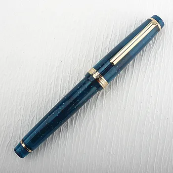 Luxus Jinhao 82 töltőtoll Mély Kék Körre Toll EF F M NIB Üzleti Office tanszerek Írás Tinta, Toll