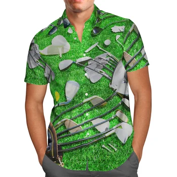 3D-s Nyomtatási Férfi Szabadidő Sport Golf Hawaii Színes Unisex rövidujjú Póló Streetwear Divat Ropa de Hombre Maximum WY-330