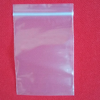 200pcs 6*8 cm-es Fehér Csont Pe Átlátszó Ziplock Műanyag Zacskók Egyértelmű Utazási Csomagolás Táska, Ékszer, Ajándék Tok Táskák Kiegészítők