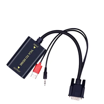 VGA HDMI Átalakító Audió Kábel VGA-HDMI Adapterrel a Monitort, majd a TV 1080P