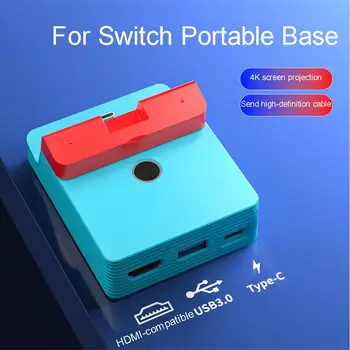 3-Port Mágneses Töltés Alap A Nintendo Kapcsoló OLED hőelvezetés Hordozható, HDMI-kompatibilis Képernyőn Porvédő Design