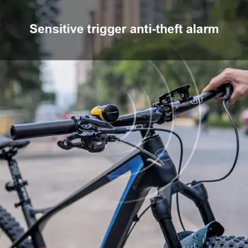 125db Kerékpár Elektromos Kürt lopásgátló Riasztó USB Újratölthető Biztonsági Figyelmeztetés Kerékpár Kormány Bell Esővédő MTB Tartozékok
