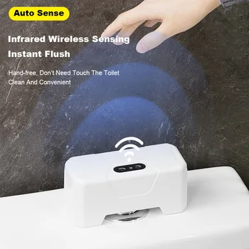 Wc Öblítő ExternalInfrared Flush KIT Smart Home Kit Intelligens Wc-Öblítő-Érzékelő, Automata Wc-öblítő Gombot, Indukciós