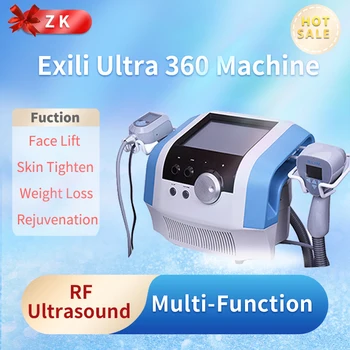 Professzionális 2 az 1-ben Ultrahangos+RF+Hűtési Rendszer Exili Ultra 360 Test Karcsúsító Arc Szigorítás Szépség Alakformáló Gép