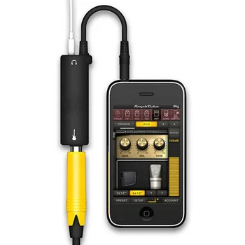 Guitar Rig Audio Interfész Kábel AMP Erősítő, effekt Pedál Adapter Tuner Rendszer Konverter IPhone IPad IPod
