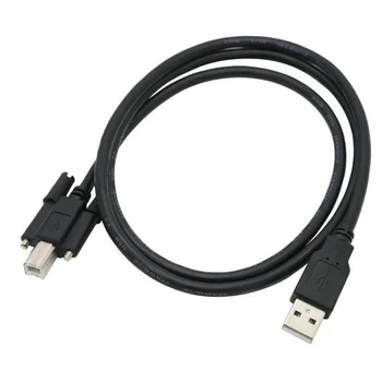 USB-Nyomtató Kábel 2.0 Csavarok Rögzítésére Egy-férfi-B-férfi Nyomtatási Adatok Kábel 1.5/3/5m