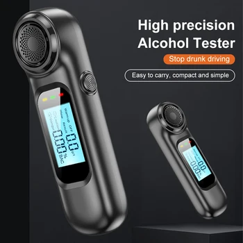 Professzionális Digitális Levegőt Teszter USB Újratölthető érintésmentes Nagy Pontosságú Alkoholszonda Autó Hordozható Alkohol Detector Diagnos