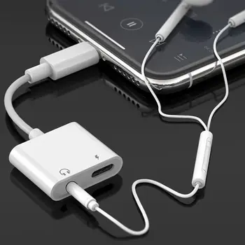 Alkalmas iphone11 12 13 14 pro fejhallgató adapter lightning-3,5 mm adapter kábel, töltő fülhallgató 2 az 1-ben élő kábel