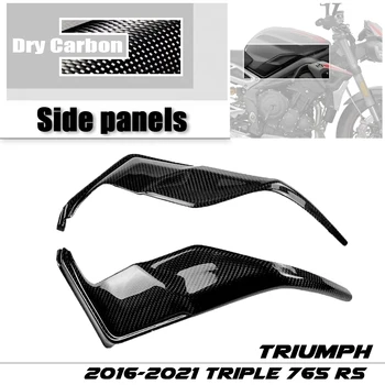 A Triumph Street Triple 765RS 2016 -2021 2019 2020-ra 100% - os Teljes Száraz 3K Szénszálas Oldalsó Burkolat Fedi Motorkerékpár Tartozékok