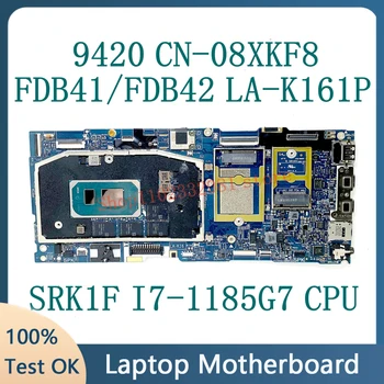 KN-08XKF8 08XKF8 8XKF8 FDB41/FDB42 LA-K161P W/ SRK1F I7-1185G7 CPU ÚJ Alaplap DELL 9420 Laptop Alaplap 100% - Ban Tesztelt OK