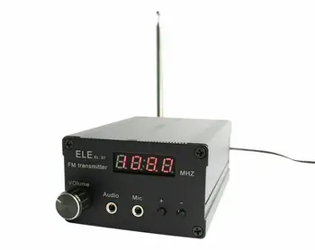87-108MHZ 5W Sztereó FM transmitter 0.2 W 1W 3W 5w teljesítmény Állítható + Ant + teljesítmény