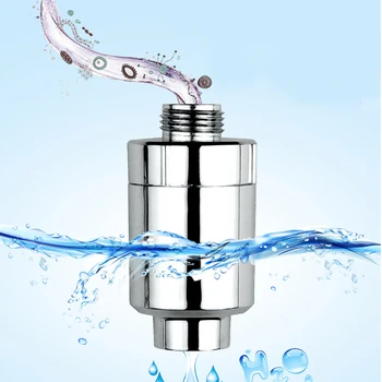 Fürdőszoba Zuhanyzó Szűrő fürdővíz légtisztító szűrő víz kezelés Egészségügyi öblítő Klór Eltávolítás Aktív Szén/2 DB