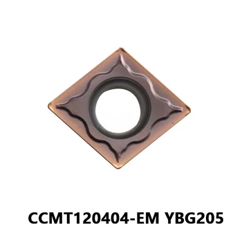 CCMT120404 CCMT12 CCMT Esztergálás-Lapkák a Rozsdamentes Acél CCMT120404-EM YBG205 Belső Eszköz CNC Eszterga Fém Szerszám