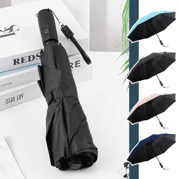 Strand Rajongó Esernyő USB Feltölthető Összecsukható Napernyő Kreatív Hordozható UV Összecsukható Esernyő napernyő Nő A9E6