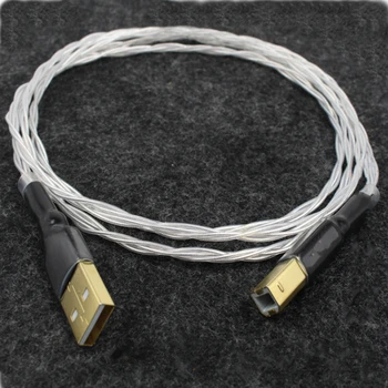 HiFi 5N OCC Odin Ezüst Bevonatú USB-Audio Digitális Kábel B-DAC