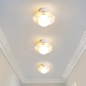 Modern, LED-es Mennyezeti Lámpa, Fehér Krém Üveg Lógó Lámpa Nappali, Étkező, Hálószoba, Iroda Megvilágító Lámpatest Csillogás