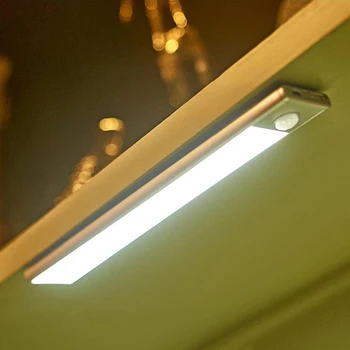 led-es konyhai lámpa mozgásérzékelő vezérlő usb port li akkumulátor szekrény világítás 3 méter sensortive távolság hordozható kézi lámpa