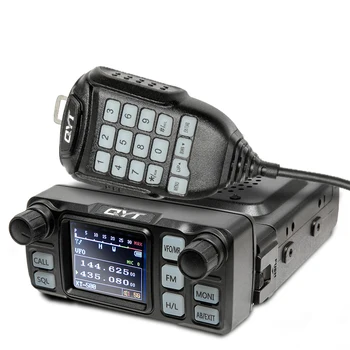 QYT KT5000 Mobil Rádió, VHF UHF Autó FM Adó-vevő Levehető előlap Kijelző Billentyűzet Mikrofon Vezeték nélküli Kaputelefon