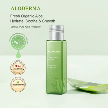ALODERMA Tiszta Aloe Vera Toner Bio Aloe Multifunkcionális Lényeg Bőr Hydrator Szérum Víz 30ml Smink Alapozó Test Hidratáló