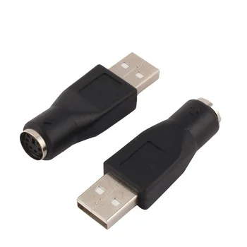 Hordozható USB Férfi, Hogy a PS/2 Női Adapter Átalakító Usb Csatlakozó PC Sony Ps2 Billentyűzet Egér
