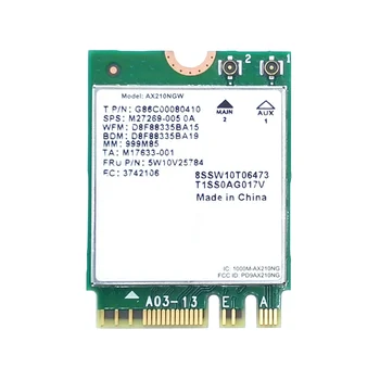 AX210 WiFi Kártya AX210NGW Hálózati Kártya kétsávos, 2,4 Ghz/5G WI-FI 6E M. 2 NGFF 802.11 Ax Bluetooth 5.2 Vezeték nélküli