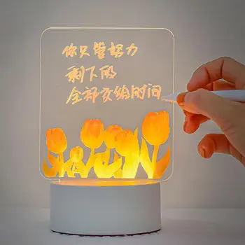 Megjegyzés Testület Éjszakai Fény DIY Kreatív Led USB Üzenet Ünnepi Fény Ajándék Gyerekeknek Barátnője Hálószoba lakberendezési Este Lámpa