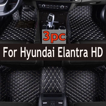 Autó Szőnyeg Hyundai Elantra Avante HD 2007~2010-es Luxus Bőr Szőnyeg Szőnyeg Padló Szőnyeg Automatikus Belső Alkatrészek Autó Tartozékok