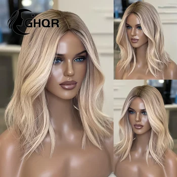 Emberi Haj Csipke Frontális Paróka Jelölje ki Ash Blonde360 full Hd Átlátszó lace13x4 Brazil haj előre rántott természetes hullám színes
