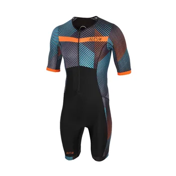 ALCUIN Vissza Cipzár Mens Kerékpározás Skinsuit Triatlon Speedsuit Trisuit Rövid Ujjú Speedsuit 2023 Maillot Ciclismo Futó Clothi