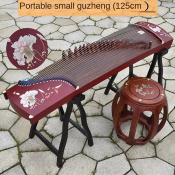 125Cm Tömör Fa Kicsi, Hordozható Guzheng Kezdő Gyakorlat Guzheng Hagyományos Kínai Vonós Hangszer