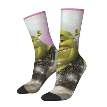 Shrek Rajongó Cam Húzózsinórral Zokni Sport Tok 3D Nyomtatás Hátizsák Fiú Lányok a Közepén borjú zokni