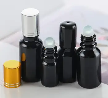 30ml fekete üveg roll illóolaj folyékony szérum komplex hasznosítás szem gél szérum folyékony bőrápoló kozmetikai csomagolás
