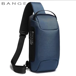 BANGE Nagy Kapacitású Férfi Messenger Bag Ultrakönnyű Hordozható Multi Zsebében Vízálló Hátizsák Utazási Mellkasi Táska, 9.7
