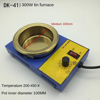 Tin olvasztókemence környezetvédelmi kis 300W ólommentes hőmérséklet-szabályozás, elektromos tin kemence titán tin-pot