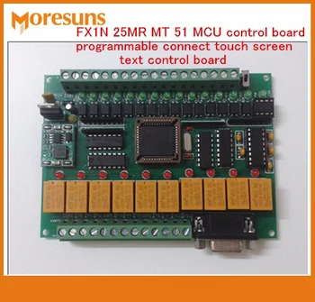 Gyors, Ingyenes Hajó 2db PLC ipari ellenőrző testület FX1N 25MR MT 51 MCU Programozható Csatlakoztassa az érintőképernyő szöveg ellenőrző testület modul