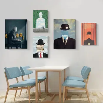René Magritte Anime Poszterek Ragadós HD Minőségű Poszter Wall Art Festmény Tanulmány Kawaii Szoba Dekoráció