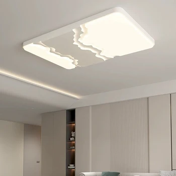 AiPaiTe Modern Minimalista LED-es Mennyezeti Lámpa, Nappali, Étkező, Hálószoba, Kerek/Szögletes Krém Fehér Mennyezeti Fény